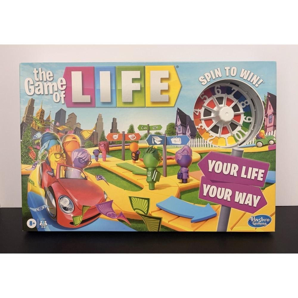The Game of Life Game, Hasbro Family Board Game for 2 to 4 Players